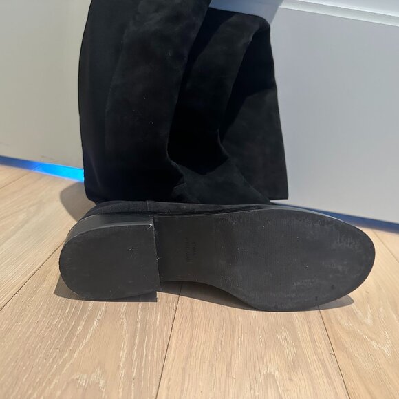 Stuart Weitzman Keelan microstretch and suede over-the-knee boots - Picture 2 of 4